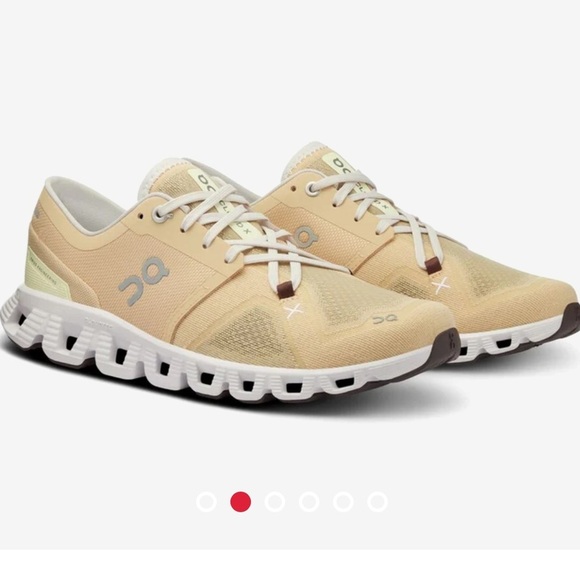 On Running Cloud X 3 Savannah/Frost Running Shoes 60.97789 Women’s Size 8.5 - Picture 2 of 16